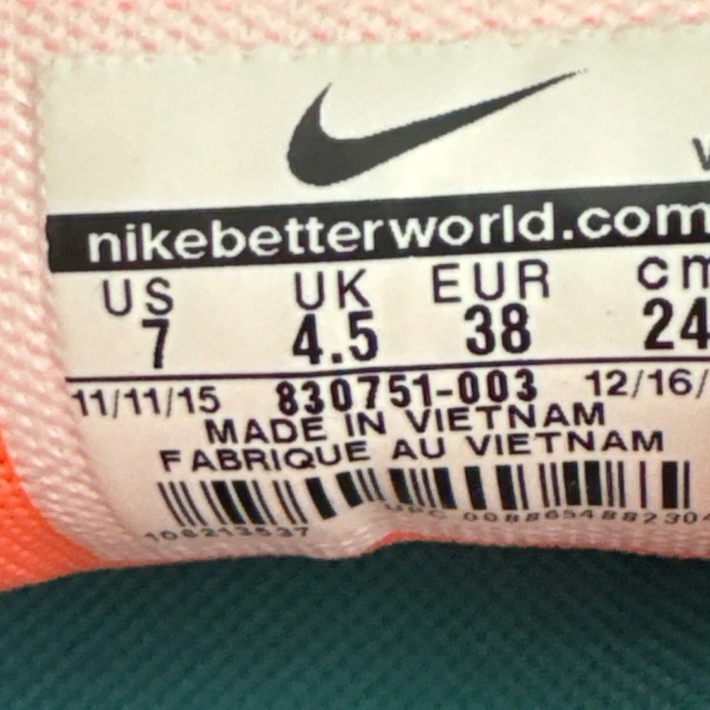 Nike Flex Experience RN 5 Wolf Grey Hyper Orange Running Shoes 830751-003 Mens 7